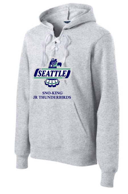 Sno-King Jr. Thunderbirds Hockey Lace Adult Hoodie