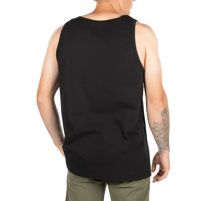 Fasthouse Soar graphic tank top in black, alternate product view