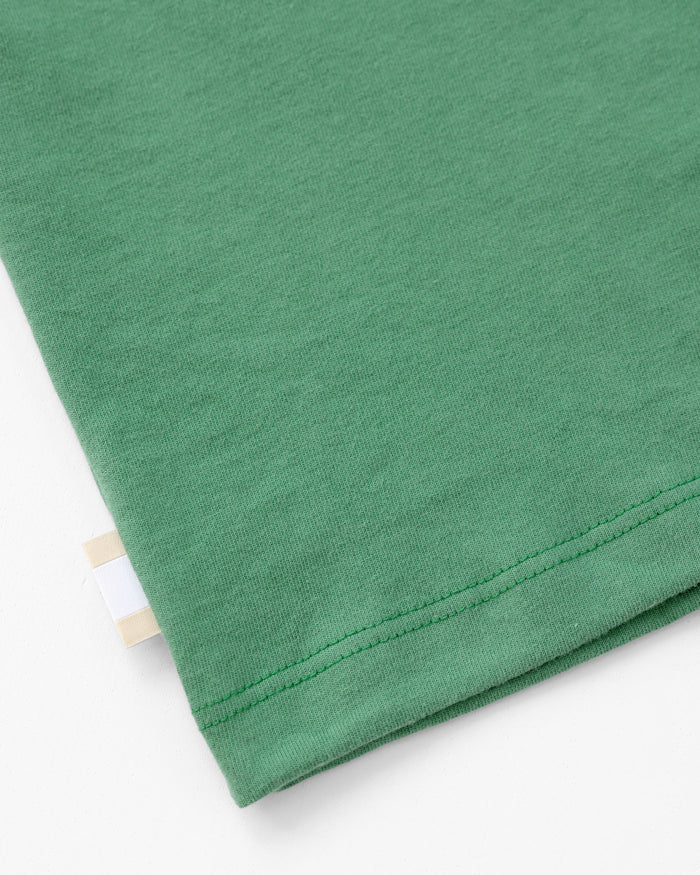 Made in Canada 100% Organic Cotton Soccer Pitch Flag Tee Green - Unisex - Province of Canada