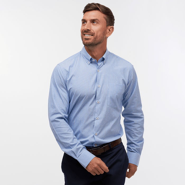 Soho Stripe Blue Casual Fit Shirt