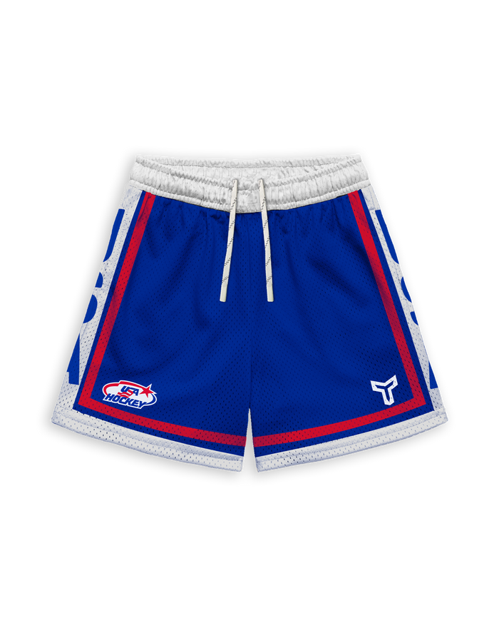 SR DRYLAND SHORT - USA HOCKEY ROYAL