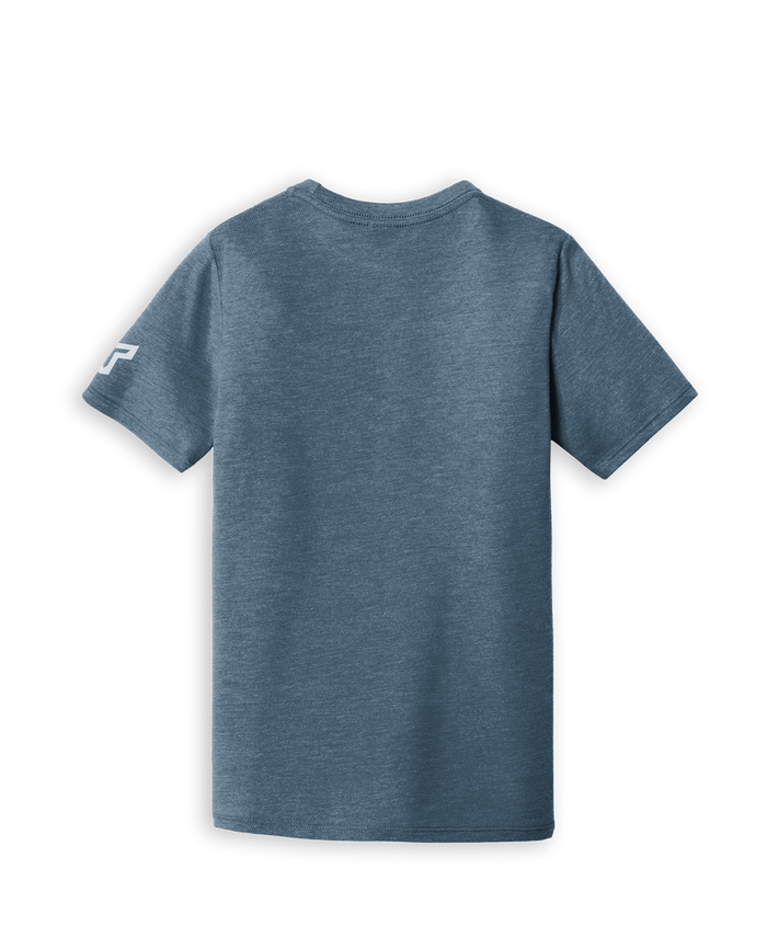 SR RETRO SHIFT TEE - HEATHER SLATE BLUE