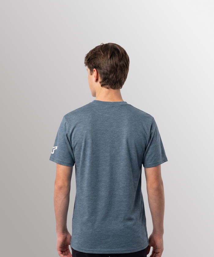 SR RETRO SHIFT TEE - HEATHER SLATE BLUE