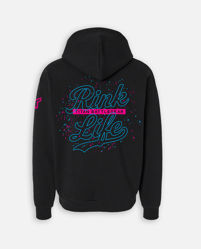 SR RL SPLATTER HOODIE - BLACK