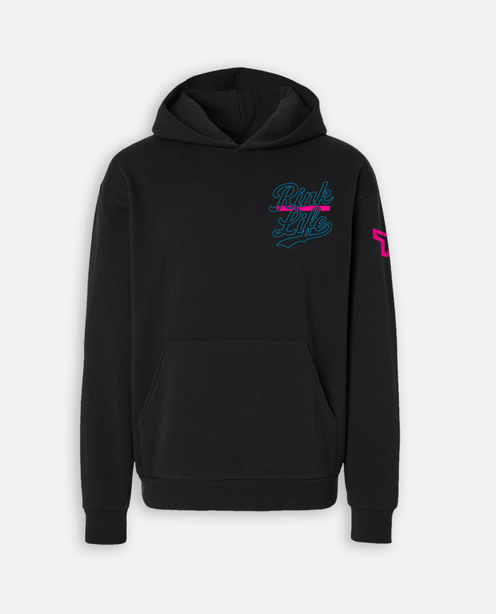SR RL SPLATTER HOODIE - BLACK