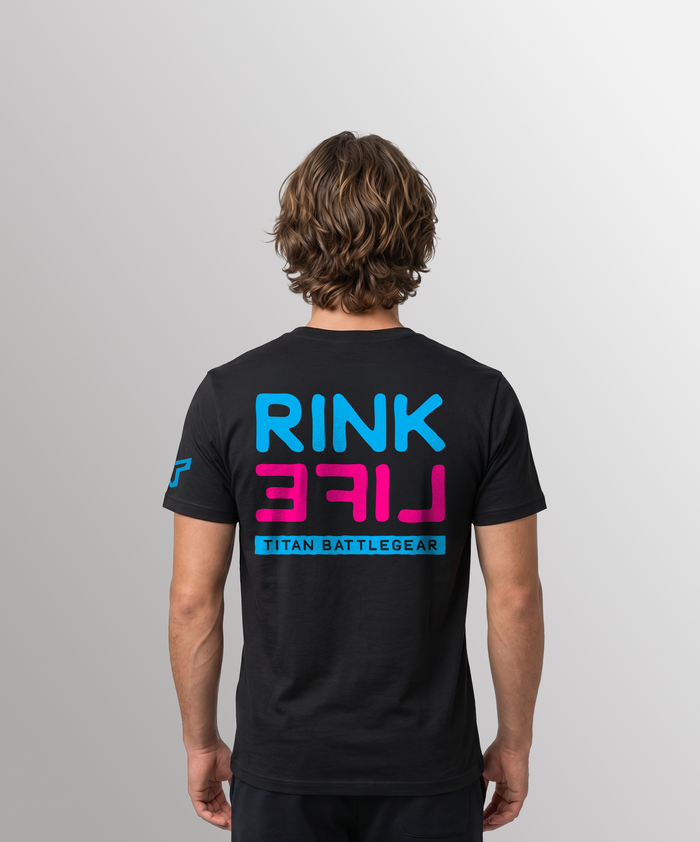 SR RL STACK 2.0 TEE - BLACK