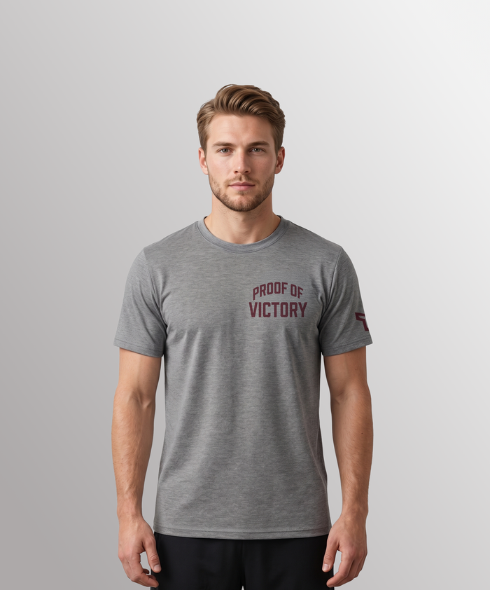 SR VICTORY TEE - HEATHER GRAY