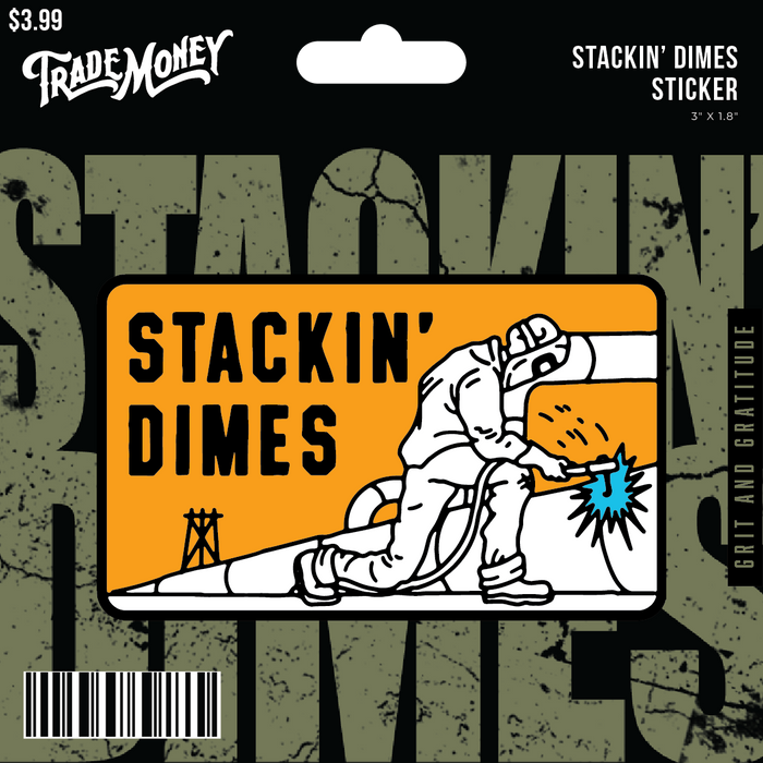 Trade Money Stackin Dimes sticker, alternate artwork view