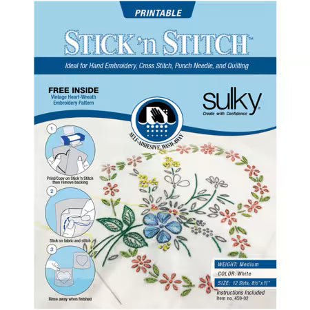 Stick 'n Stitch - Printable & Water Soluble
