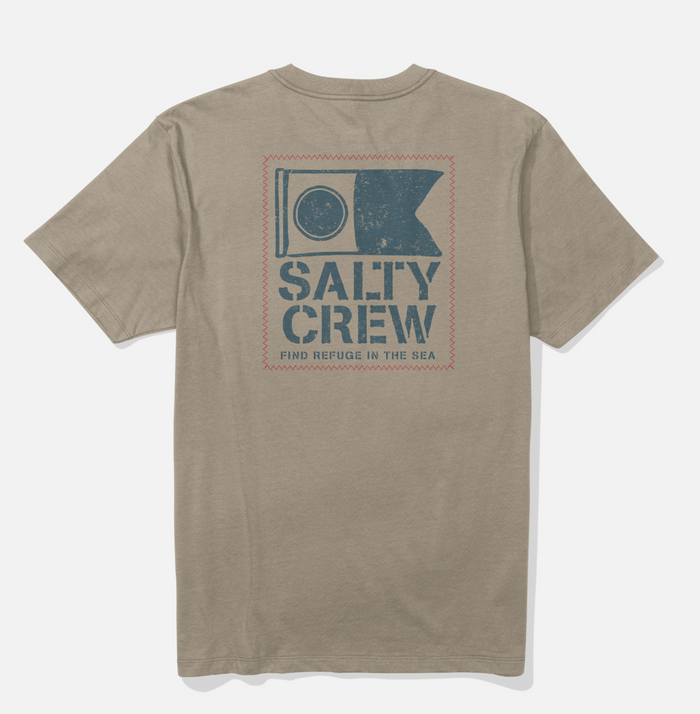 Salty Crew Stitched short-sleeve graphic t-shirt in twig