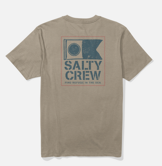 Salty Crew Stitched short-sleeve graphic t-shirt in twig