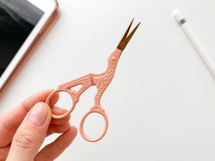 Stork Embroidery Scissors