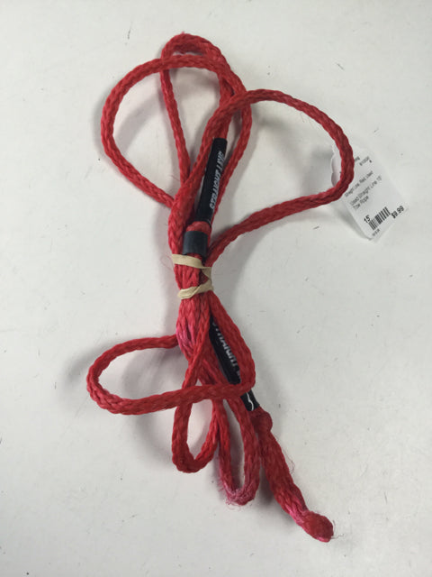 Straight Line Length 15' Red Used Handle/Rope