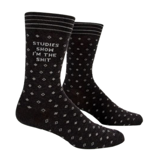 STUDIES SHOW I'M THE SHIT CREW SOCKS Men