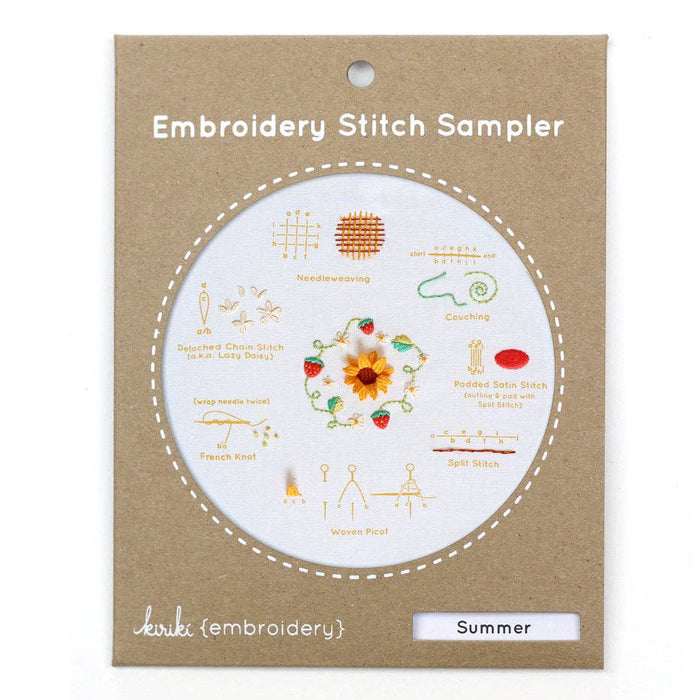 Summer - Embroidery Stitch Sampler