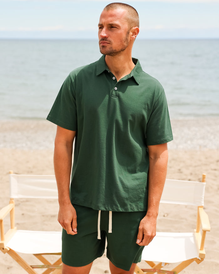 Made in Canada Sunday Polo Shirt Forest - Province of Canada