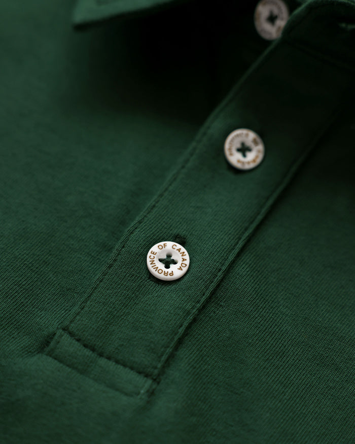 Made in Canada Sunday Polo Shirt Forest - Province of Canada