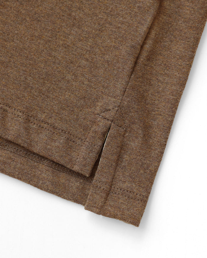 Made in Canada Sunday Polo Shirt Heather Brown - Province of Canada