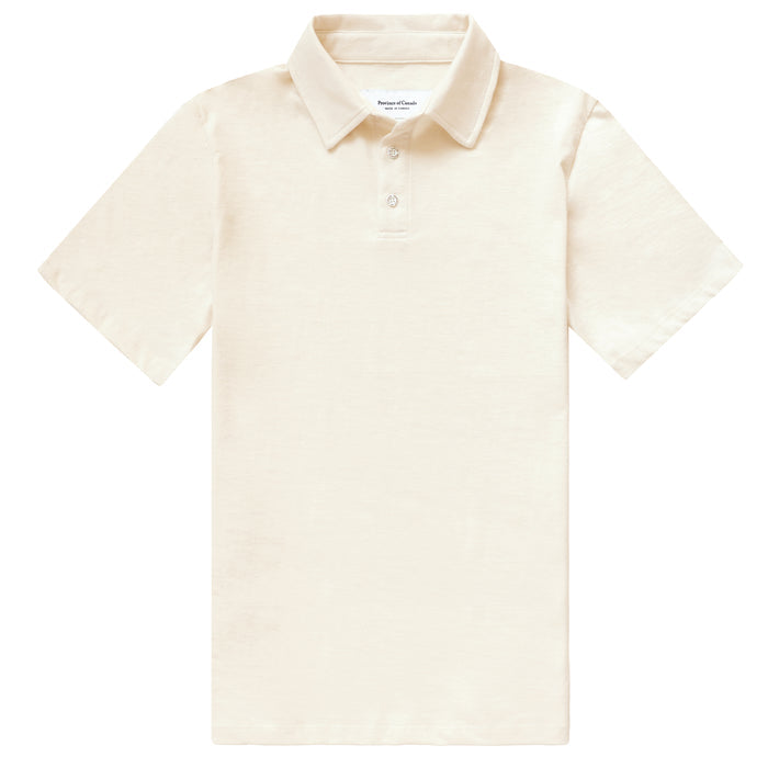 Made in Canada Sunday Polo Shirt Natural - Province of Canada