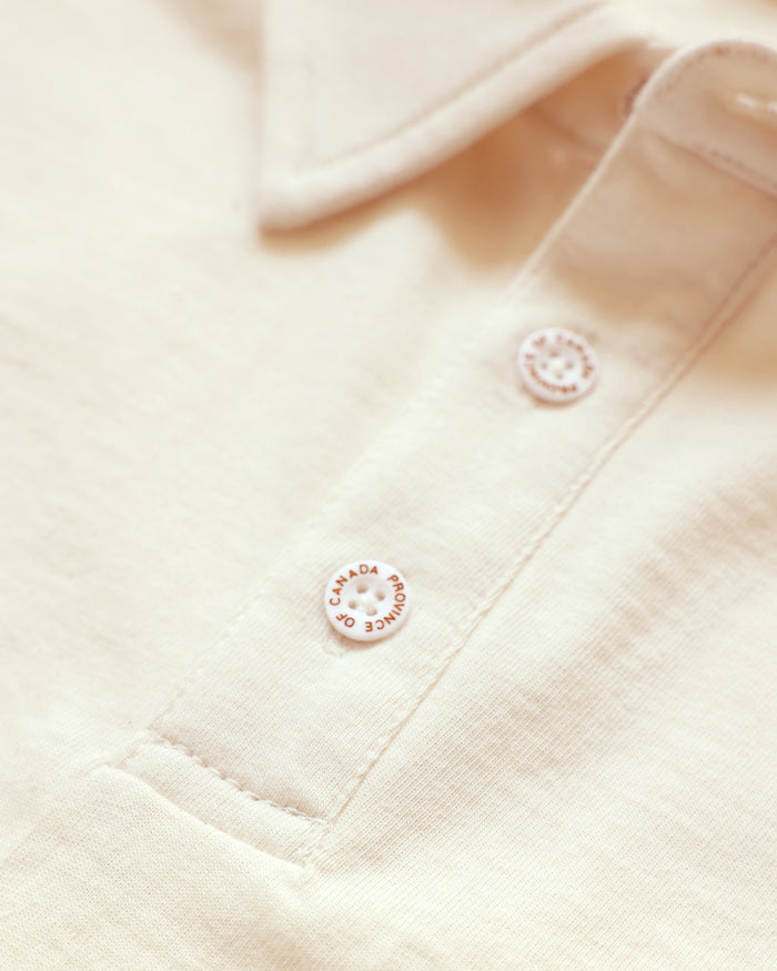 Made in Canada Sunday Polo Shirt Natural - Province of Canada