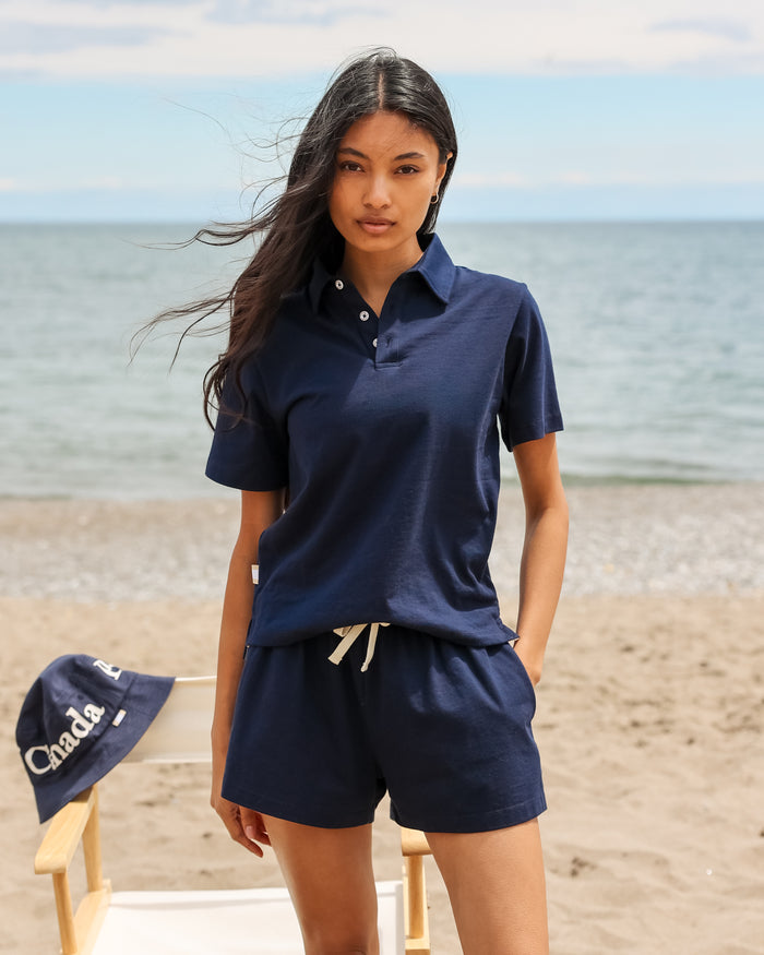 Made in Canada Sunday Polo Shirt Navy - Province of Canada