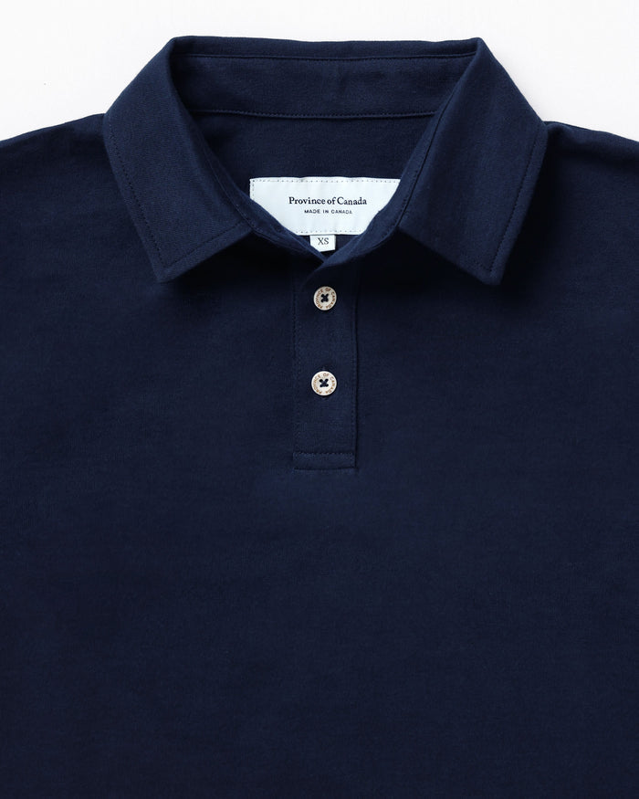 Made in Canada Sunday Polo Shirt Navy - Province of Canada