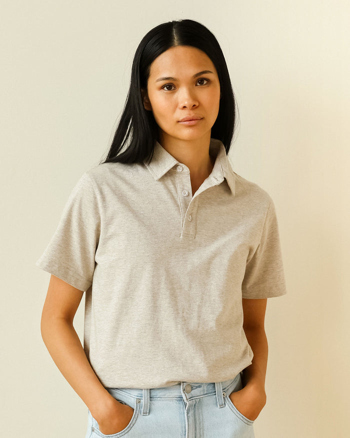 Made in Canada Sunday Polo Shirt Oatmeal - Province of Canada