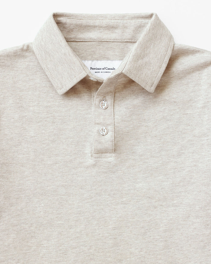 Made in Canada Sunday Polo Shirt Oatmeal - Province of Canada