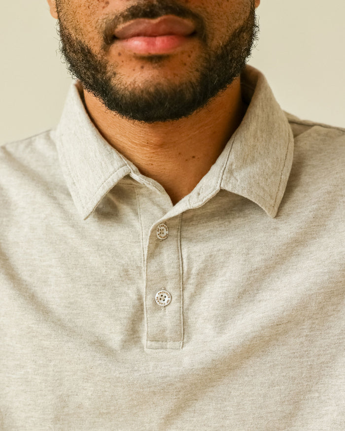 Made in Canada Sunday Polo Shirt Oatmeal - Province of Canada
