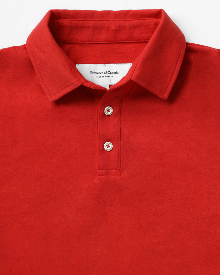 Made in Canada Sunday Polo Shirt Red - Province of Canada