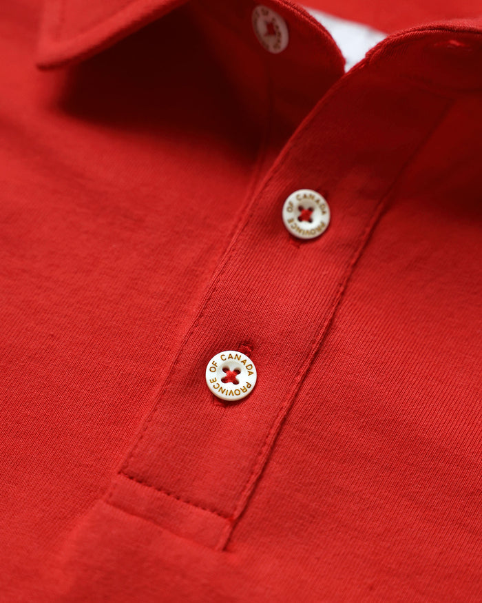 Made in Canada Sunday Polo Shirt Red - Province of Canada
