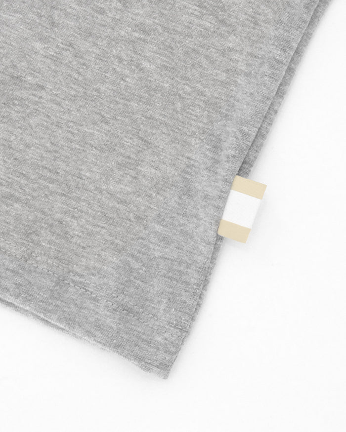 Made in Canada 100% Organic Cotton Surf Tee Heather Grey - Unisex - Province of Canada