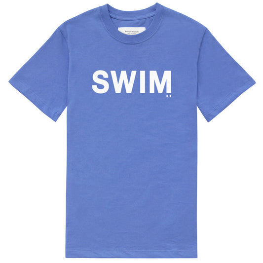 Made in Canada 100% Organic Cotton Swim Tee Periwinkle - Unisex - Province of Canada