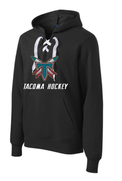 Tacoma Rockets T Logo Adult Hockey Lace Hoodie