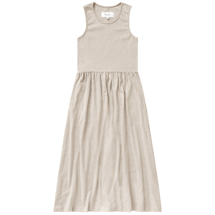 Made in Canada 100% Cotton Tank Dress Oatmeal Beige - Province of Canada