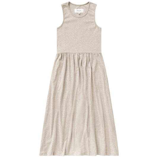 Made in Canada 100% Cotton Tank Dress Oatmeal Beige - Province of Canada