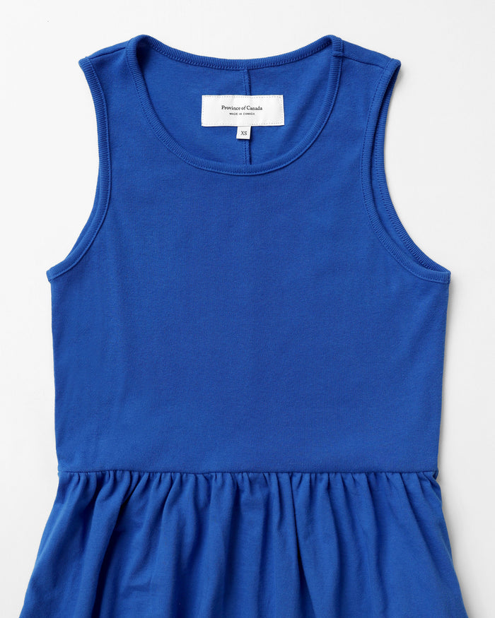 Made in Canada 100% Cotton Tank Dress Royal Blue - Province of Canada