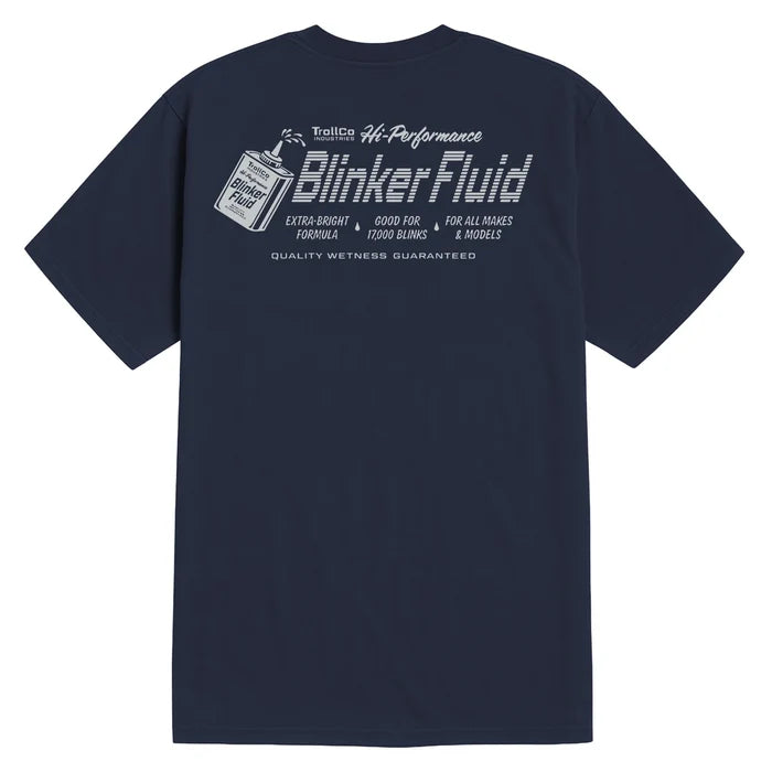 Troll Co. TCI Blinker Fluid graphic t-shirt in navy, additional product view