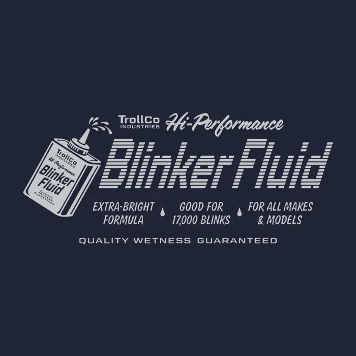 Troll Co. TCI Blinker Fluid short-sleeve graphic t-shirt in navy