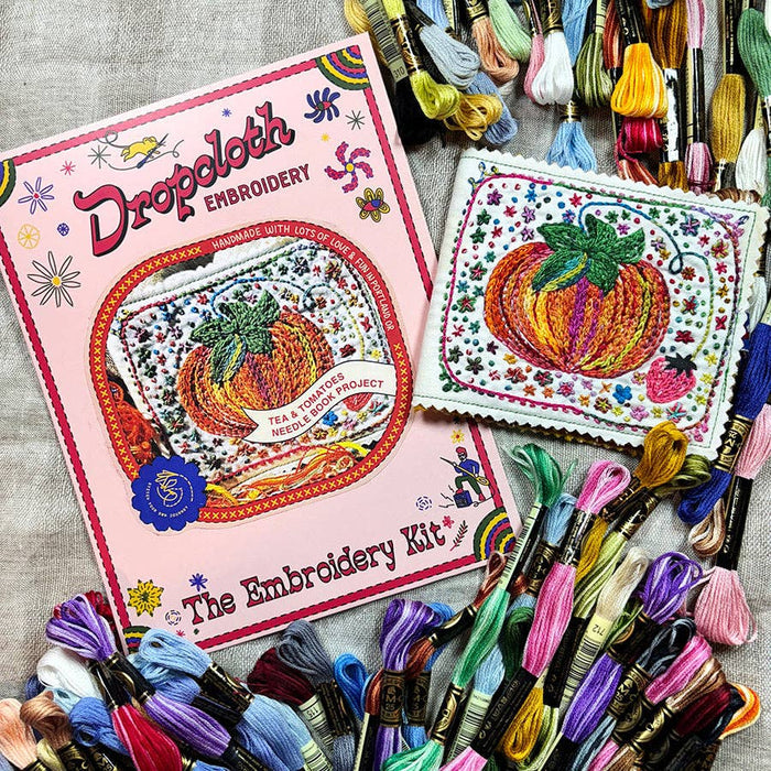 Tea & Tomato Needle Book Embroidery Kit