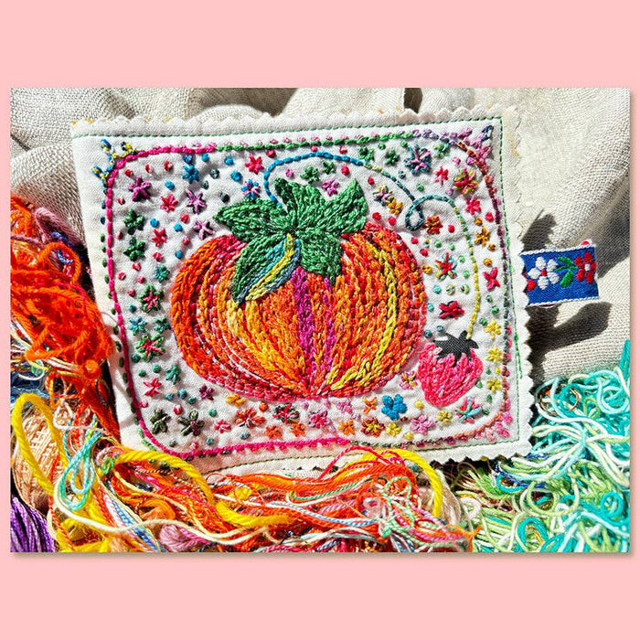 Tea & Tomato Needle Book Embroidery Kit