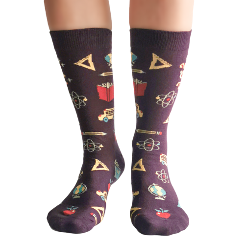 Being a teacher is a lot like being a rock star.  The world's greatest teacher socks are the best gift to become teacher's pet.  Size: Women’s shoe size 6-9. Material: 70% Combed Cotton, 28% Nylon and 2% Spandex. Add comfort to your game with Uptown Sox. These are the perfect pair to wear for a day on the course!