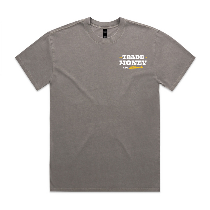 Trade Money The Lockdown heavy t-shirt in faded grey, alternate graphic view