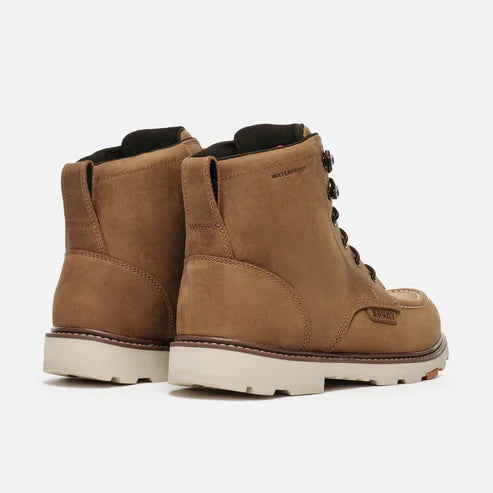 ASTM compliant composite toe waterproof boot by BRUNT in brown, further product view
