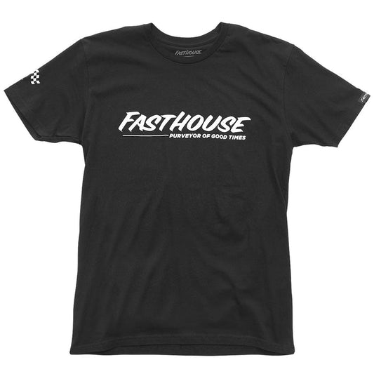 Fasthouse The Motto short sleeve tee in black, front view