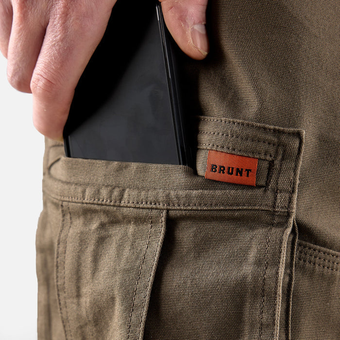 BRUNT Torra HD cargo work pant in brown, alternate product view