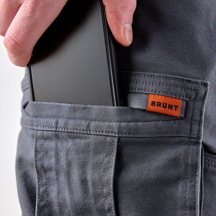 BRUNT Torra HD cargo work pant in charcoal, alternate product view