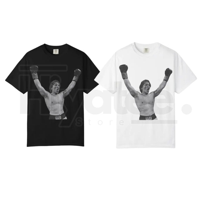"The Victory Pose" – Retro Boxing Illustration Heavyweight Graphic