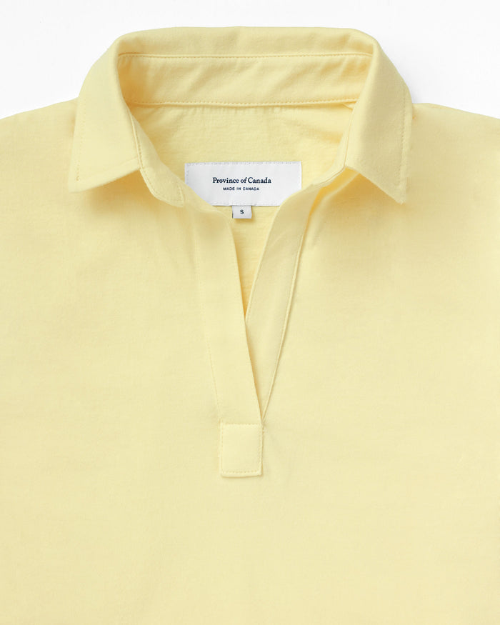 Made in Canada 100% Cotton Thursday Popover Tee Butter - Province of Canada