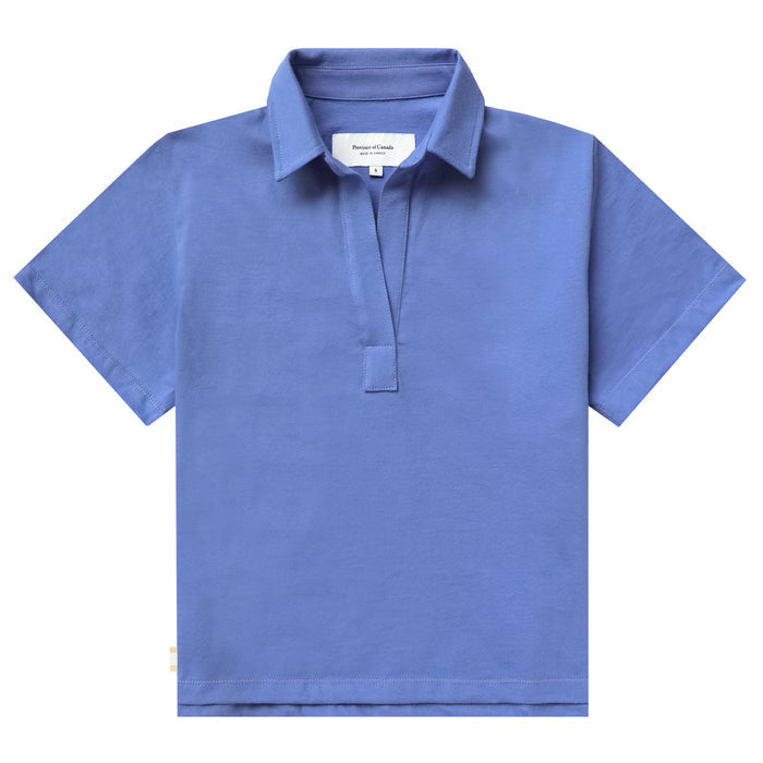 Made in Canada 100% Cotton Thursday Popover Tee Periwinkle - Province of Canada